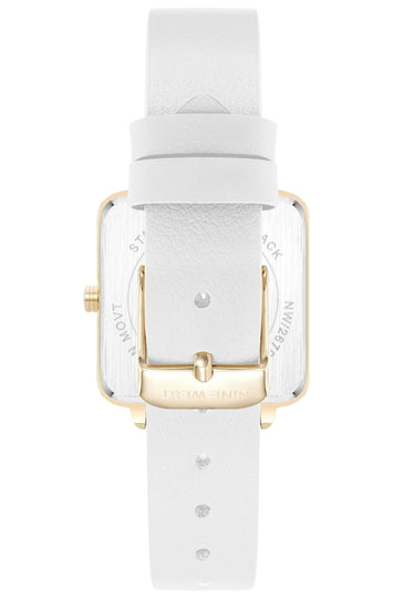 Women's Analog Watch with Faux Leather Strap