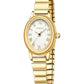Women's Small Oval Gold-Tone Watch with Expansion Band