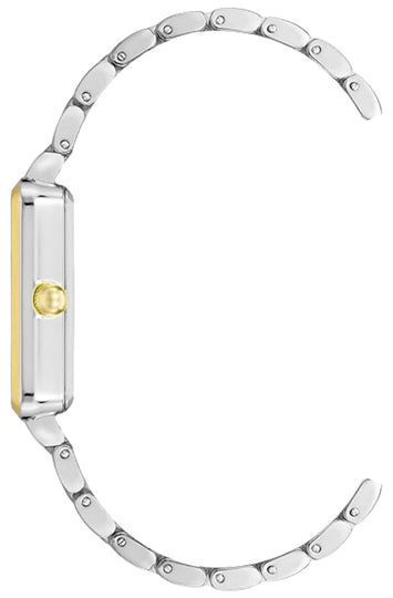 Women's Two-Tone Bracelet Watch with Glitter Detail