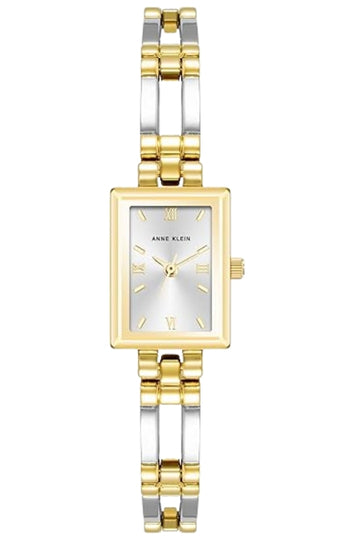 Women's Rectangular Two-Tone Bracelet Watch