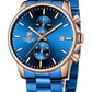 Men's Quartz Chronograph Watch with Stainless Steel Band