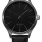 Men's Minimalist Quartz Watch with Leather Band