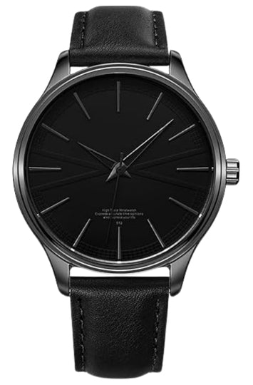 Men's Minimalist Quartz Watch with Leather Band