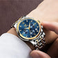 Men's Stainless Steel Chronograph Watch with Date Display