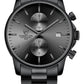 Men's Quartz Chronograph Watch with Stainless Steel Band