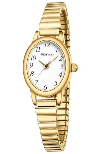 Women's Small Gold-Tone Watch with Expansion Band