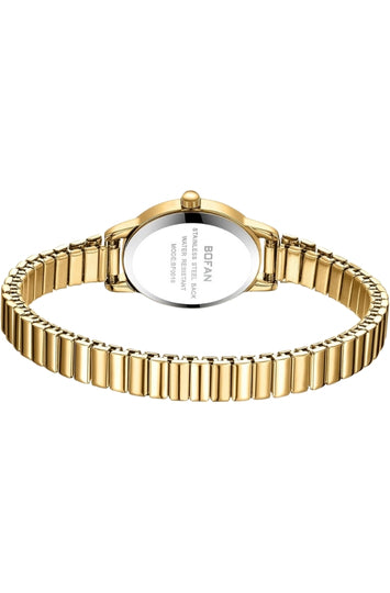 Women's Small Gold-Tone Watch with Expansion Band