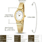 Women's Small Gold-Tone Watch with Expansion Band