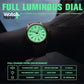 Analog Quartz Watch with Luminous Dial and Military Time