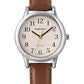 Women's Minimalist Analog Quartz Watch with Leather Strap