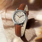 Women's Minimalist Analog Quartz Watch with Leather Strap