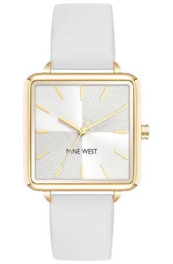 Women's Analog Watch with Faux Leather Strap