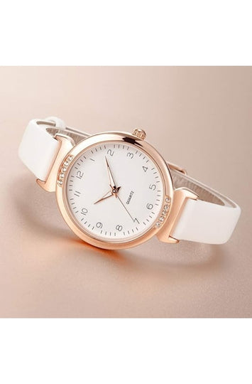 Women's Analog Watch with Silicone Strap