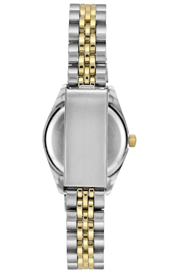 Women's Crystal-Accented Bracelet Watch with Day/Date
