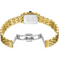 Women's Small Rectangular Gold-Tone Bracelet Watch
