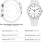 Women's Analog Quartz Watch with Silicone Strap and Luminous Dial