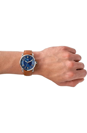 Men's Copeland Quartz Watch with Leather Strap