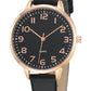 Women's Analog Quartz Watch with Leather Strap