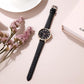 Women's Analog Quartz Watch with Leather Strap
