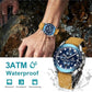 Men's Analog Quartz Chronograph Watch - Waterproof Business Style