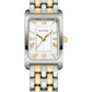 Women's Rectangular Watch with Roman Numeral Dial