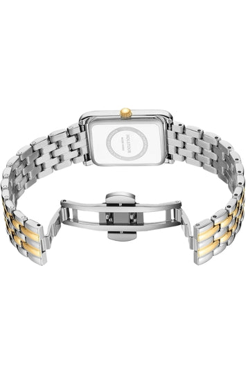 Women's Rectangular Watch with Roman Numeral Dial