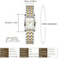 Women's Rectangular Watch with Roman Numeral Dial